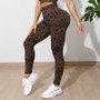 Women Snake Print Sports Yoga Two Piece Set