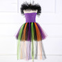 Halloween girls tail skirt wizard yarn dress skirt witch funny dress