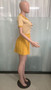 Women's Color Block Sweater Pleated Skirt Two Piece Set