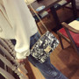 Fashion Printed Small Square Bag Graffiti Women's Style Chain Bag Crossbody Shoulder Bag