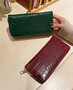 French Pattern Long Zipper Clutch Women's Wallet