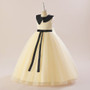 Girls princess dress host stage catwalk piano costumes children's dress