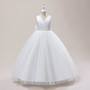 Children's Wedding Dress Sleeveless Mesh Girls Birthday Costume Puffy Dress