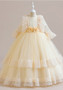 Girls wedding dress mesh cake princess dress