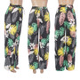 Women's Fashion Casual Graphic Print Wide Leg Pants With Pockets