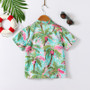 Summer Boys Short Sleeve Shirt Breathable Baby Tops