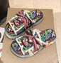 Women Graffiti Thick Soled Slippers