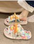 Women Graffiti Thick Soled Slippers