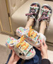 Women Graffiti Thick Soled Slippers