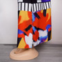 Plus Size African Women Graffiti Contrast Dress