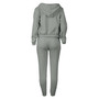 Women Letter Printed Plush Hoodies and Pant Casual Three-Piece