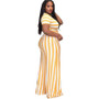 Plus Size Women Round Neck Top and Pant Casual Two-piece Set