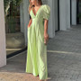 Plus Size Women Short Sleeve Wide Leg Jumpsuit