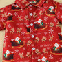 Christmas Boy Christmas printed short-sleeved shirt and shorts two-piece set