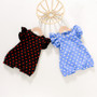 Baby Girl Round Neck Polka Dot Romper