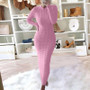 Autumn And Winter Women's Fashionable Long-Sleeved Knitted Sweater Dress