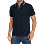 Men'S Simple Casual Polo Short Sleeve T-Shirt Solid Color Sports Casual Polo Shirt