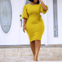 Women's High Waist Chic Plus Size African Dress