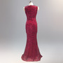 Celebrity matching evening dress sequins fish tail dinner party dress