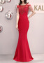 Annual Meeting Bridal Toast Dress Fishtail Long Formal Party Red Evening Dress