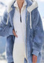 Autumn And Winter Loose Fleece Zipper Hooded Jacket