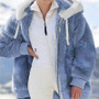 Autumn And Winter Loose Fleece Zipper Hooded Jacket