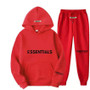 Fashion Letter Print Men's And Women's Couple Hoodies And Sweatpants Two Piece Set