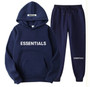 Fashion Letter Print Men's And Women's Couple Hoodies And Sweatpants Two Piece Set