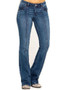 Women's Denim Pants Slim Fit Embroidered Wash Bell Bottom Pants Women's Pants Long Jeans
