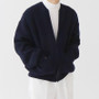 Men's Casual Solid Round Neck Knitting Cardigan Jacket