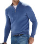 Men's Autumn Long Sleeve V-Neck Zipper Casual Top