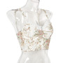 Lace and embroidery chiffon Tight Fitting suspenders shaping vest