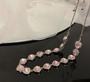 Heart Print Pink Necklace You Hair Sweet Cool Trendy Style Versatile Clavicle Chain Women