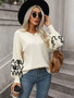 Pullover Women's Knitting Shirt Solid Color Pattern Fashion Sweater