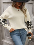 Pullover Women's Knitting Shirt Solid Color Pattern Fashion Sweater