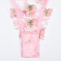 Sexy Romantic Butterfly Embroidery See-Through Sexy Lingerie Set