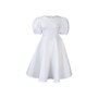 Women Round Neck Puff Sleeve Dress