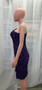 Women Sequined One Shoulder Sexy Elegant Strapless Dress Slit Sequins Evening Dress