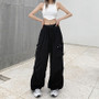 Women American Vintage Cargo Loose Wide Leg Casual Pants