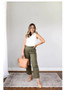 Women Casual High Waist Loose Straight Pants