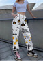 Halloween Women printed loose leggings sweatpants