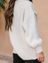 Solid Color Cardigan Turndown Collar Long-Sleeved Knitting Coat Autumn And Winter Fashion Sweater