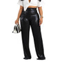 Women Casual Crushed Wide Leg Pants