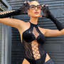 Women See-Through suspender one-piece sexy lingerie