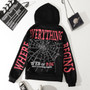 Fashionable printed fleece hoodies