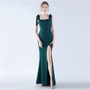 Women Elegant Slit Formal Party Evening Dress