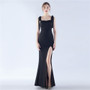 Women Elegant Slit Formal Party Evening Dress