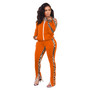 Women off-shoulder sports leopard print Patchwork contrast top and pant two-piece set