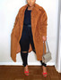 Women's Autumn And Winter Fleece Turndown Collar Long Sleeve Plus Size Jacket