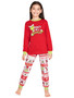 Parent-Child Autumn Clothing Family Cartoon Christmas Suit Trendy Pajamas